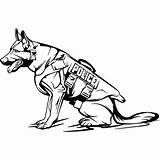 Police Dog Drawing Shepherd German Clipartmag sketch template