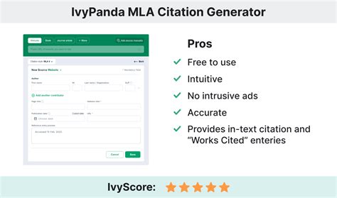 mla citation generator  works cited entries  text