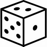 Dice Outline Clipart Cube sketch template