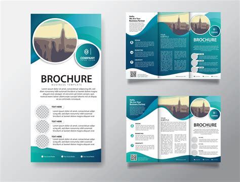 leaflet template vector art icons  graphics