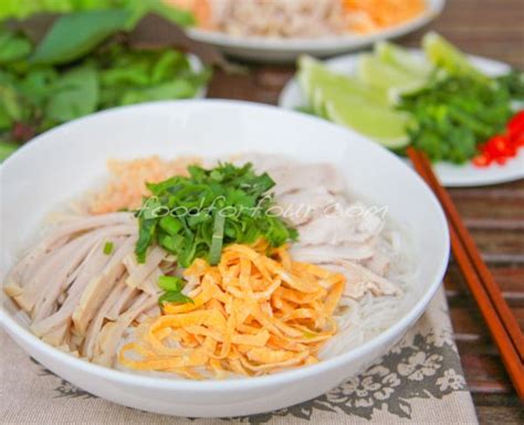 Vietnamese Chicken Vermicelli Noodle Soup Bun Thang Poultry Recipes