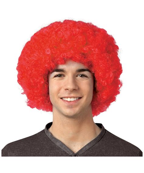 adult crayola red afro wig halloween crayola wigs