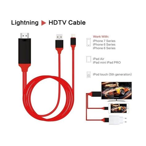 digital av adapter cord  pin  hdmi cable usb hdmi smart converter cable  apple tv iphone