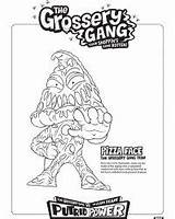 Gang Grossery Coloring Pages Sheets Series Time sketch template