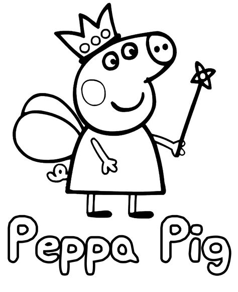 peppa pig kids fun coloring pages colouring outline pepa sheets