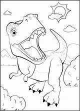 Upjers Zoo Trex Ausmalen Dinosaur Tyrannosaurus Primeval Ausmalbildern Lass Deiner Lauf Freien sketch template