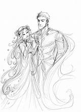 Hades Persephone Draw Perséfone Olympus Lore sketch template