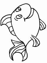 Coloring Fish Pages Animals Easily Print sketch template