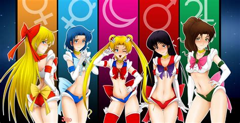 wallpaper illustration anime girls collage sailor