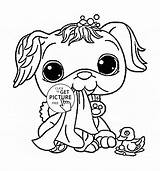Littlest Puppy Dog Lps Bubakids Getcolorings Colouring sketch template