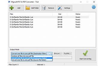 Mgosoft PS To PDF Converter screenshot #0