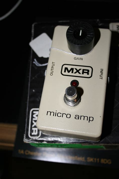 mxr micro amp linear boost pedalsold amp guitars macclesfield