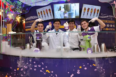 kazakh entrepreneurs use liquid nitrogen to make ice cream the astana