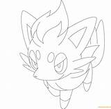 Coloring Zorua Pokemon Pages Color Cubchoo Oshawott Dewott Ho Oh Azurill Getdrawings Getcolorings Coloringpagesonly sketch template