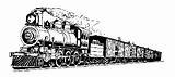 Train Old Clipartcow Locomotive sketch template