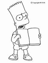 Coloring Bart Pages Simpson Popular sketch template