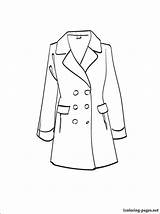 Coat Coloring Winter Jacket Pages Trench Drawing Color Getdrawings Print Getcolorings Sketchite 51kb 750px sketch template