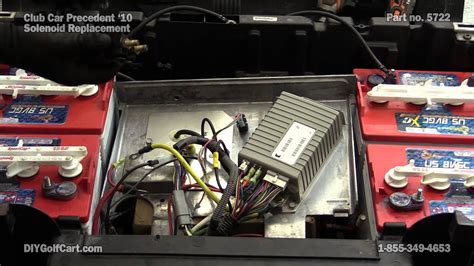 club car precedent  volt solenoid   replace  golf cart  volt battery wiring
