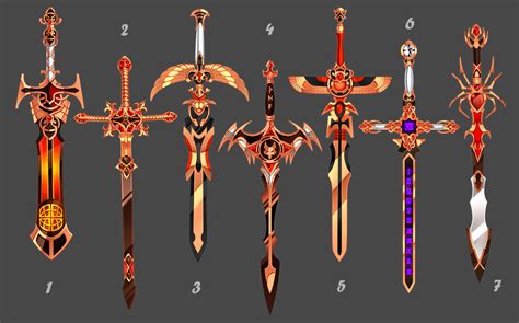 Swords Set Price Closed By Melixion On Deviantart