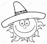 Sun Drawing Mexican Sombrero Paintingvalley Getdrawings sketch template
