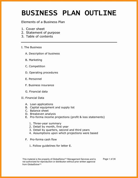 business plan template mt home arts