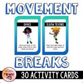 movement break cards worksheets teaching resources tpt