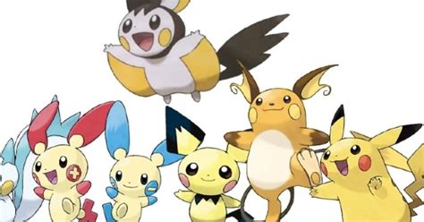 los  miembros de la familia de pikachu
