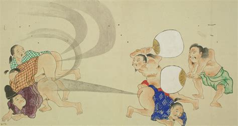 おならビーーム！江戸時代に描かれた放屁合戦なる絵巻物がアホすぎる japaaan 日本文化と今をつなぐ