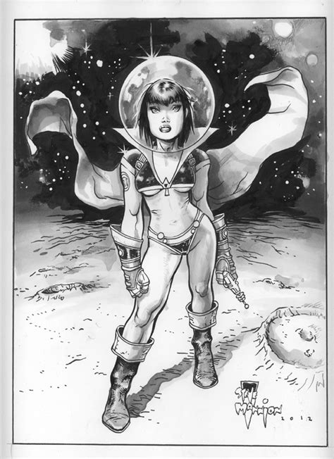 Steve Mannion Comics Pin Up Of The Day Spacegirl