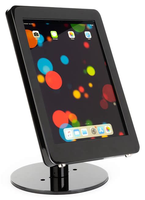 ipad pro pos stand point  sale rotating tablet enclosure