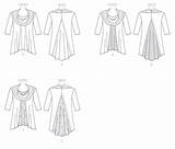 Mccall Cowl Neck Tunics Knit Misses sketch template