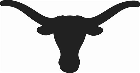 longhorn steer silhouette  getdrawings