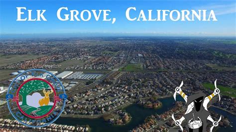 elk grove california town hall center top drone shots youtube