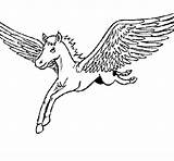 Coloring Pegasus Unicorn Pages Flight Coloringcrew Winged Colouring Color Comments sketch template