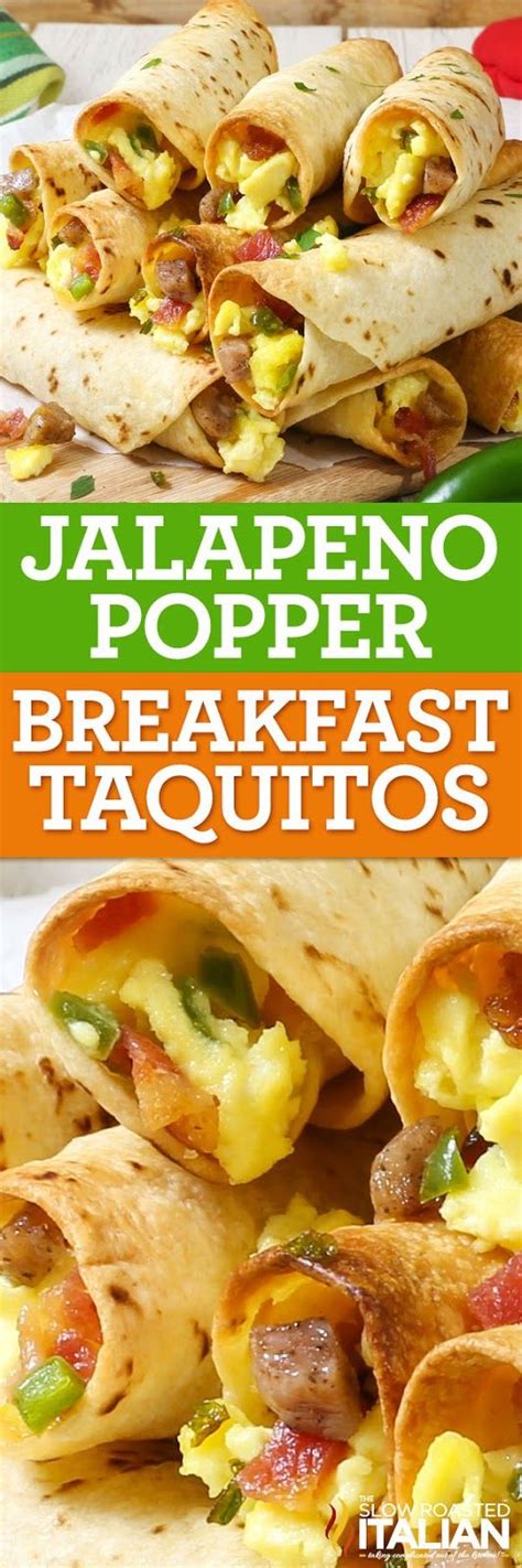 jalapeno popper breakfast taquitos breakfast brunch