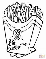 Fries French Coloring Getdrawings Drawing sketch template