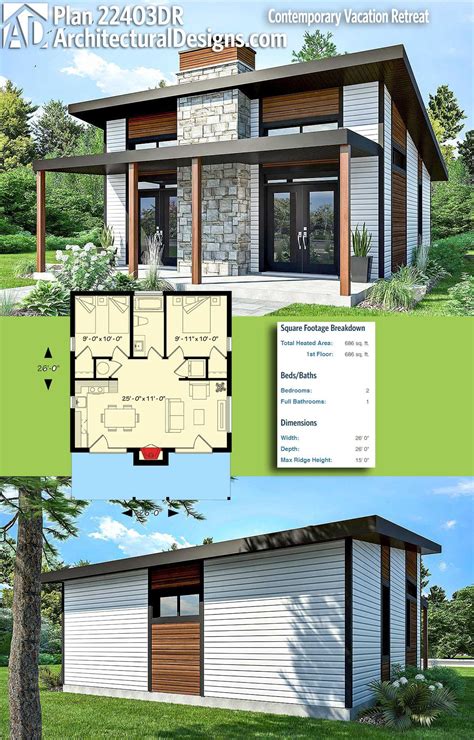 architectural designs modern house plan dr    square feet  heated living