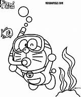 Doraemon Dibuixos Mewarnai Mergulhando Desenhos Maschera Boccaglio Nobita Coloradisegni Niã Buceando Tudodesenhos sketch template