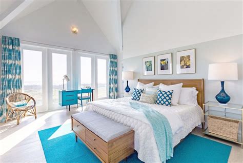 modern beach themed bedroom