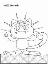 Meowth sketch template