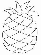 Ananas Frutta Colora Moldes sketch template