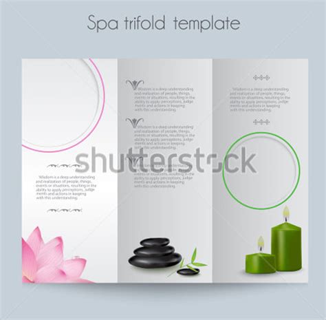 spa brochures templates  ai psd apple pages publisher