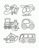 Transportation Coloring Pages Printable Vehicles Toddlers Transport Preschool Printables Cars Drawing Kids Color Sheets Toddler Book Print Crafts Wuppsy Colouring sketch template