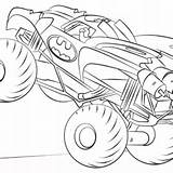Monster Truck Coloring Batman Pages Getcolorings Iron Man Color sketch template