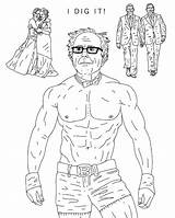 Buff Bernie Man Getdrawings Drawing sketch template