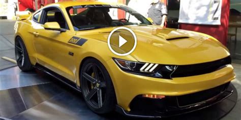 hypnotic hp black label  saleen  ford mustang revealed  los angeles