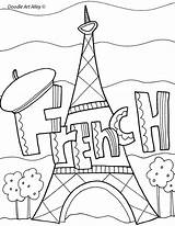 French Cover Pages Binder Coloring Covers Printable Science France Worksheets Book School Subject Kids Subjects Physical Thinking Colouring Classroom Flag sketch template