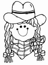 Coloring Pages Cowgirl Sheets Printable Color Cowgirls Cowboy Kids Farm Printables Western sketch template