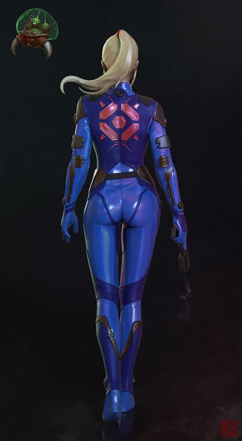 artstation samus aran zero suit metroid allan lee metroid samus metroid samus aran