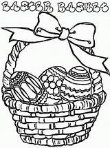 Easter Basket Coloring Colouring Printable Pages Empty Kids Cliparts Clipart Print Library Clip sketch template